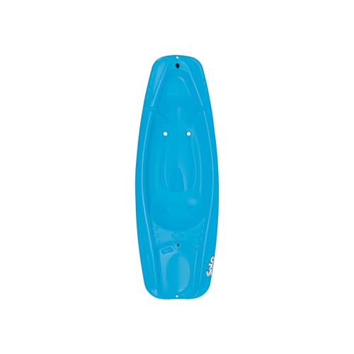 Pelican Solo 6 Feet Sit-on-top Youth Kayak Kids Kayak|Perfect for Kids Comes with Kayak Accessories, Paddle and Safety Flag and Backrest, Cyan Blue