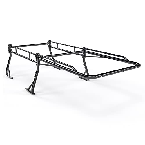 AA-Racks Model X39 Truck Bed Ladder Rack Side Bar with Long Cab Ext (X39-LC-Black)