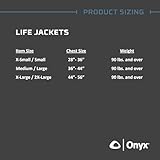 Onyx 122200-505-020-15 MoveVent Dynamic Paddle Sports Life Vest, X-Small/Small, Aqua