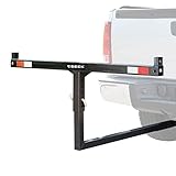 SEEK Steel Load Extender, Vertical or Horizontal Truck Bed Roof Rack E-Z Hitch Mount Cargo Extension 2 Inch Hitch Receiver, Black