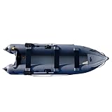 BRIS 14.1ft Inflatable Boat Inflatable Kayak 3 Person Kayak Canoe Fishing poonton Boat