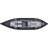 AQUAGLIDE Blackfoot Angler 130 Inflatable 13 FT Kayaks for Adults Packable Family Friendly 1 or 2 Rider Blow Up Technical Kayaking for Recreational Angling Fishing Hunting