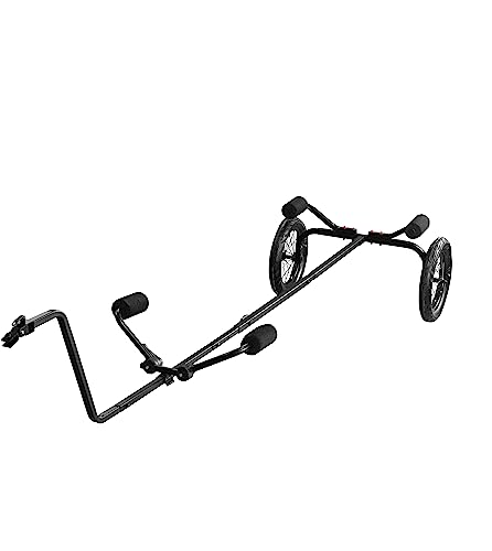 Rambo Bikes Canoe and Kayak Trailer Cart - Heavy-Duty Kayak Cart with 300lbs Maximum Capacity - Extendable Bike Trailer - Adjustable Steel Frame, Padded Contact Points, 16