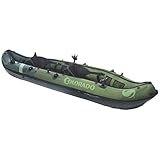 Sevylor Colorado 2-Person Inflatable Fishing Kayak Complete with Paddle & Rod Holders Adjustable Seats and Carry Handle; Kayak Can Fit Trolling Motor