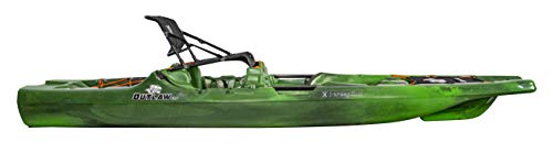 Perception Kayaks Outlaw 11.5 | Sit on Top Fishing Kayak | Fold Away Lawn Chair Seat | 4 Rod Holders | Integrated Tackle Trays | 11' 6