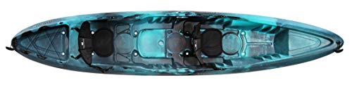 Perception Rambler | Sit on Top Tandem Kayak | Recreational Kayak for Two | Storage with Tie Downs