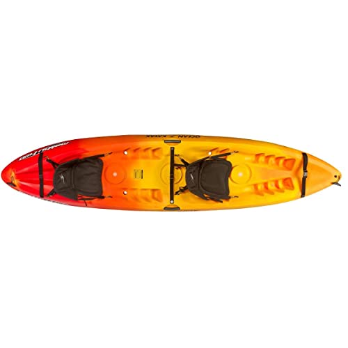 Ocean Kayak Malibu Two Tandem Sit-On-Top Recreational Kayak (Sunrise, 12-Feet)