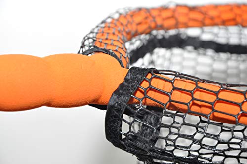 Foreverlast Inc. Generation 2 Non-Snag Floating Fishing Landing Net for Wade Fishing and Fly Fishing, G2 Pro Net, Orange