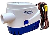 SAILFLO Automatic Bilge Pump for Boats 1100 GPH (1-1/8