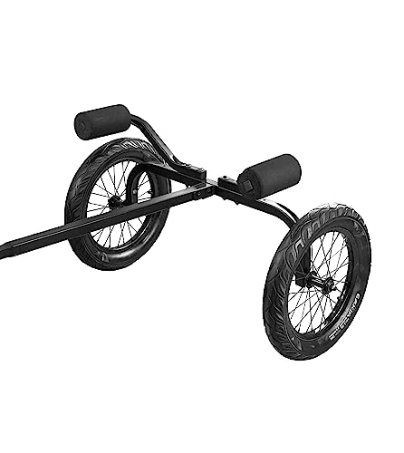 Rambo Bikes Canoe and Kayak Trailer Cart - Heavy-Duty Kayak Cart with 300lbs Maximum Capacity - Extendable Bike Trailer - Adjustable Steel Frame, Padded Contact Points, 16