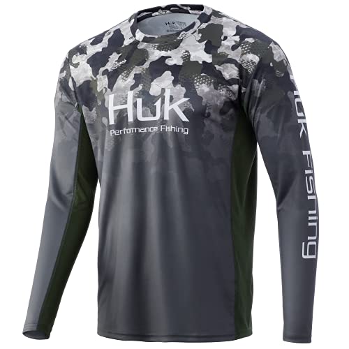 HUK Men's Icon X Camo |UPF 50+ Long-Sleeve Fishing Shirt