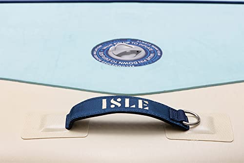 ISLE Switch Inflatable Hybrid Kayak-Stand Up Paddle Board | 2in1- Kayak & Paddle Board Bundle, Incl. Kayak Seat, Paddle, Hand Pump, Travel Bag, 11.6 x 35.5 x 6 in - max. 425 lbs - Aqua/Navy
