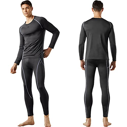 FITEXTREME MAXHEAT Fleece Lined Performance Long Johns Thermal Underwear