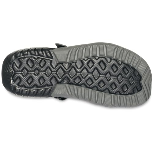 Crocs Men's Swiftwater Mesh Deck Sandals, Black, 7 Men