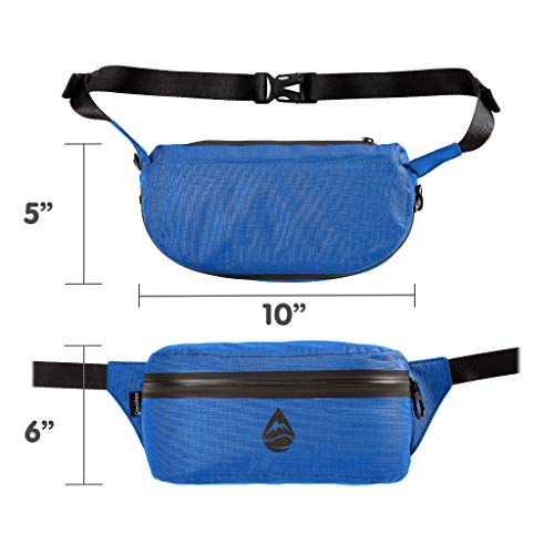 Skog Å Kust FannySåk Airtight & Waterproof Floating Waist Bag | for Kayaking, Rafting, Boating, Swimming, Camping, Hiking, Beach, Fishing | Blue