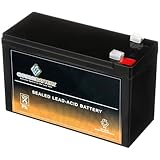 CB CHROMEBATTERY 12V 7AH Sealed Lead Acid (SLA) Rechargeable Battery – F1 Terminal – Deep Cycle Design – for UPS, Alarm Systems, Emergency Lighting, Scooters, Ride-On Toys, Solar & More