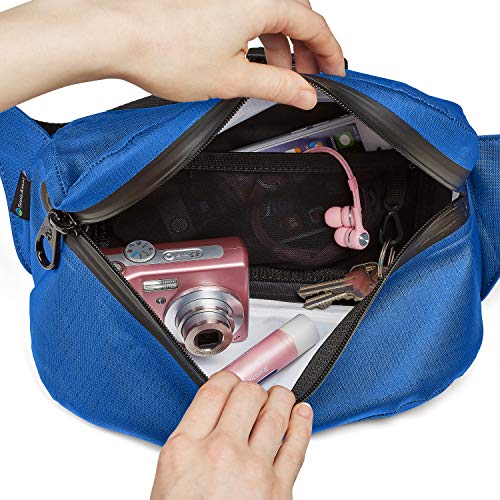 Skog Å Kust FannySåk Airtight & Waterproof Floating Waist Bag | for Kayaking, Rafting, Boating, Swimming, Camping, Hiking, Beach, Fishing | Blue