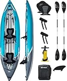 Driftsun Rover Inflatable Kayak - White Water Kayaks for 1 and 2 Person, High Pressure Dropstitch Floor Kayak for Adults with Padded Seats, Action Cam Mount, Aluminum Paddles and Quick Inflate Pump