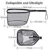 Fly Fishing Landing Net, Bass Trout Net, Fly Fishing Gear Accessories- Fishing Gifts for Man Father Grandpa