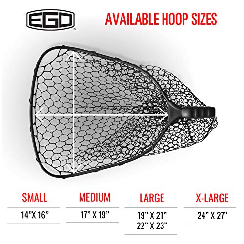 Ego S2 Slider Fishing Net, Ultimate Fishermen’s Tool Telescoping Handle, Replaceable Head, Salt & Freshwater, 2 Year Warranty, 19-21