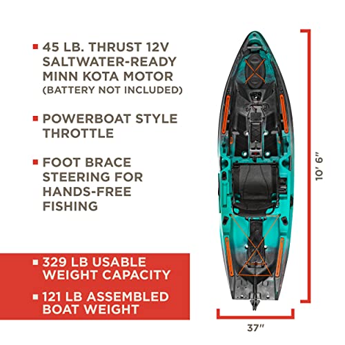 Old Town Sportsman 106 Powered by Minn Kota Motorized Fishing Kayak (Photic Camo)