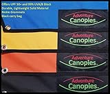 Adventure Canopies Kayak Sun Shade - 10 Foot & Larger Kayaks (Wicked Black, Tarpon: Sit-On w/seat Above top Edge of Kayak)