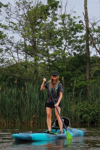 Perception Kayaks Hi Life 11 | Sit on Top Kayak - SUP/Paddleboard | Hybrid Boat with Seat Storage/Cooler | 11' | Dapper