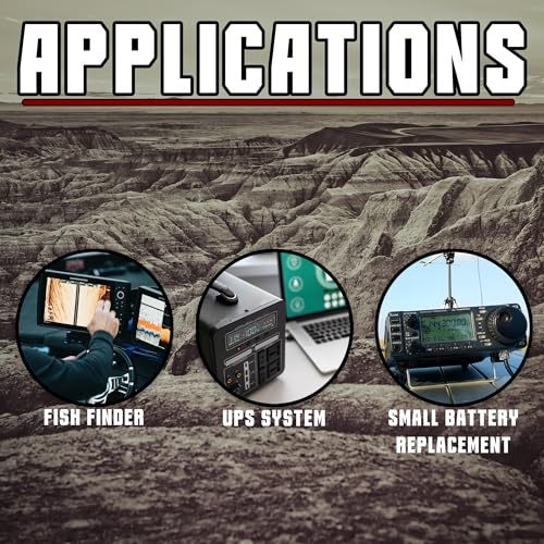 Dakota Lithium - 12V 10Ah LiFeP04 Deep Cycle Battery - 11 Year USA Warranty 2000+ Cycles - Built in BMS - For Ice Fishing, Kayaks, Fish Finders and More