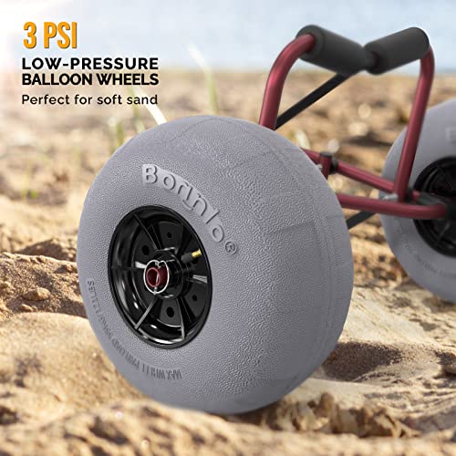 Bonnlo Kayak Cart Trolley Canoe Paddle Board Boat Cart Carrier Dolly with 12