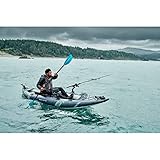 AQUAGLIDE Blackfoot Angler 130 Inflatable 13 FT Kayaks for Adults Packable Family Friendly 1 or 2 Rider Blow Up Technical Kayaking for Recreational Angling Fishing Hunting