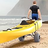 Bonnlo Kayak Cart Trolley Canoe Paddle Board Boat Cart Carrier Dolly with 12