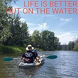 BKC TK181 Angler 12-Foot, 8 inch Tandem 2 or 3 Person Sit On Top Fishing Kayak w/Padded Seats and Paddles