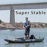 385FTA Fasttrack Angler 1–2-Person Inflatable Green Fishing Kayak-Rigid Keel, Drop Stitch Floor w/Seat(s), Paddle(s), Pump & Bag (385FTA Fasttrack Angler Pro Angler Kayak)