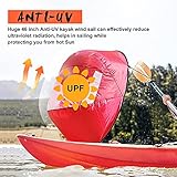 Cozylive, Large 46In Kayak Downwind Sail, Inflatable KayakBoat Tandem Kayak Paddle Accessories,Instant Popup Sail with Kayak Downwind Wind Sail Clear Window and Storage Bag,Compact & Portable, Green