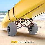Bonnlo Kayak Cart Trolley Canoe Paddle Board Boat Cart Carrier Dolly with 12