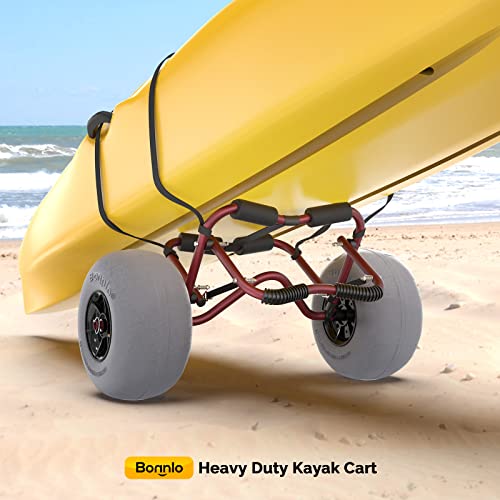 Bonnlo Kayak Cart Trolley Canoe Paddle Board Boat Cart Carrier Dolly with 12