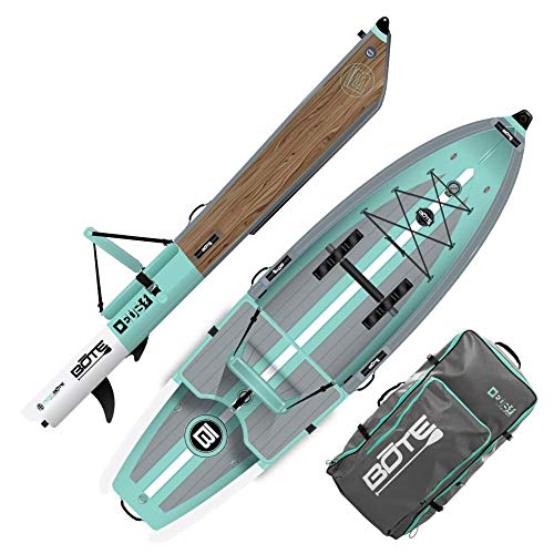 BOTE Deus Aero Inflatable Kayak for Adults & Kids Includes Travel Bag 1 Person Single Rider Blow Up Kayaking for Recreational Fishing Hunting Leisure Multiple Colors
