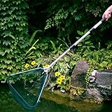 Fishing Landing Net with Telescoping Pole Fishing Net Freshwater Fishing Net for Pond, Handle Full Extended to 50 Inches