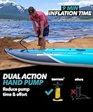 Driftsun Rover Inflatable Kayak - White Water Kayaks for 1 and 2 Person, High Pressure Dropstitch Floor Kayak for Adults with Padded Seats, Action Cam Mount, Aluminum Paddles and Quick Inflate Pump