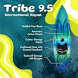Perception Tribe 9.5 | Sit on Top Kayak | Recreational Kayak | 9' 5