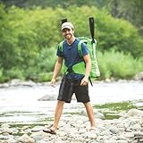 Sevylor QuickPak K5 24 Gauge PVC Polyester 1 Person Inflatable Kayak w/Hand Pump, Paddle, Double Lock Valves and Easy To Carry Backpack System, Gray