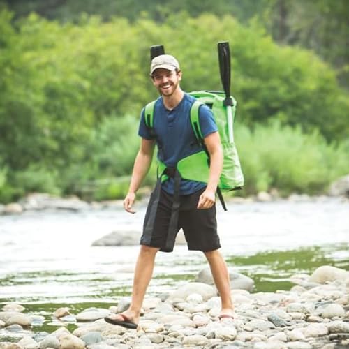 Sevylor QuickPak K5 24 Gauge PVC Polyester 1 Person Inflatable Kayak w/Hand Pump, Paddle, Double Lock Valves and Easy To Carry Backpack System, Gray