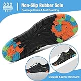 Mishansha Mens Womens Water Shoes Quick Dry Barefoot for Swim Diving Surf Aqua Sports Pool Beach Walking Yoga Black 9.5