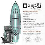 BOTE Deus Aero Inflatable Kayak for Adults & Kids Includes Travel Bag 1 Person Single Rider Blow Up Kayaking for Recreational Fishing Hunting Leisure Multiple Colors
