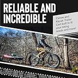 Rambo Bikes Canoe and Kayak Trailer Cart - Heavy-Duty Kayak Cart with 300lbs Maximum Capacity - Extendable Bike Trailer - Adjustable Steel Frame, Padded Contact Points, 16